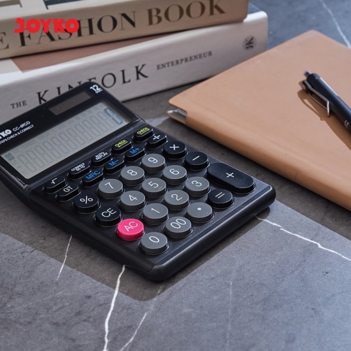 

KALKULATOR CHECK / CEK ULANG JOYKO CC-69CO CALCULATOR 12Digit ALUMUNIUM SURFACE - Hitam