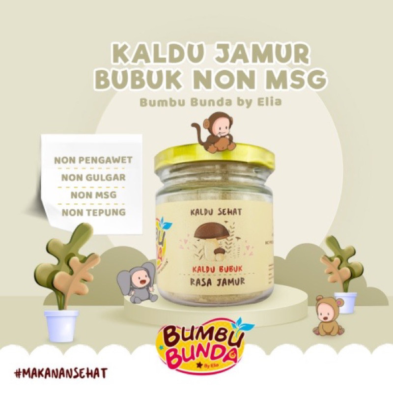 Bumbu Bunda Kaldu Jamur Bubuk Non MSG / Kaldu Jamur MPASI