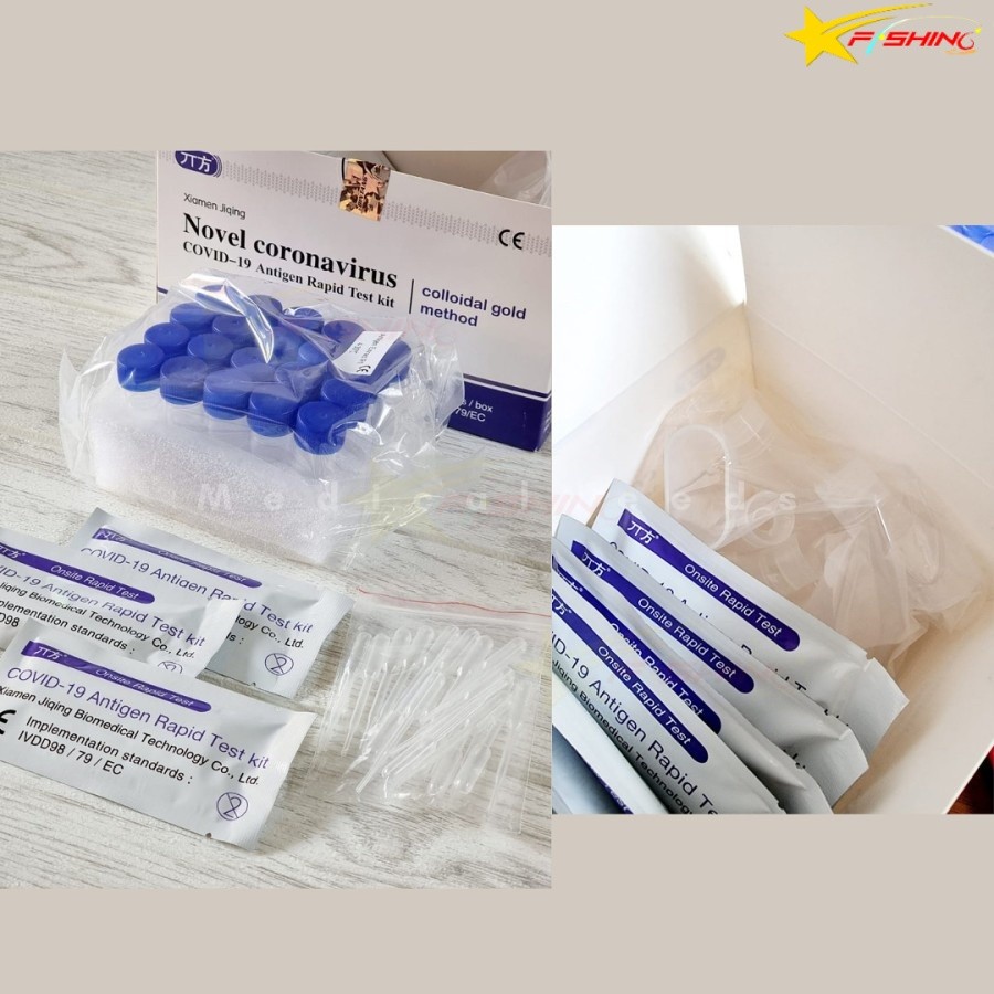 Antigen Rapid Kit (1pcs) Test Mandiri Ag Saliva1 Akurat, deteksi Cov19 tanpa harus cek ke Lab