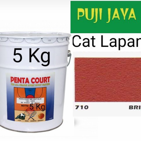 CAT LAPANGAN 710 BRICK RED PENTA COURT 5KG