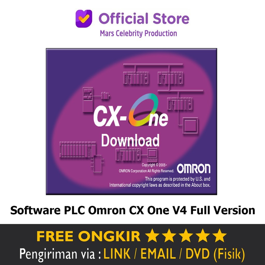 Software PLC Omron CX One V4 Full Version - Garansi CX-One CXOne