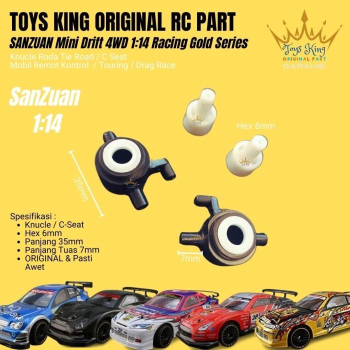 OV88 Knucle Roda Tie Road / C Seat RC Car SANZUAN Mini Drift 4WD 1:14 Part