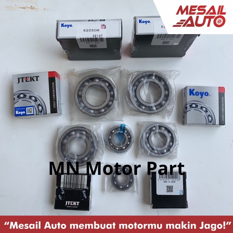 Bearing Laher Mesin kruk as Rasio komplit Fizr F1zr force original Koyo Japan