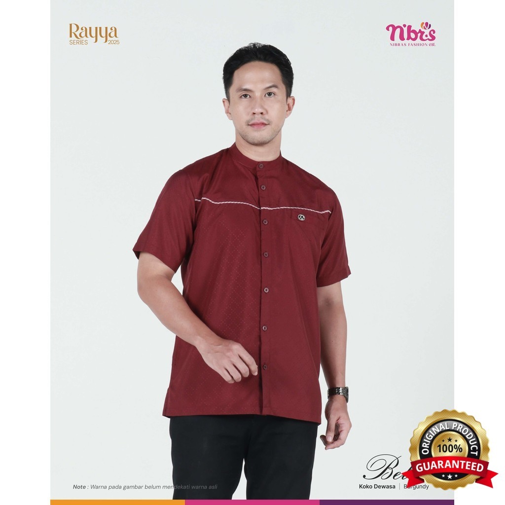 SabilaMall - Sarimbit Bella Koko Dewasa Premium Polos Baju Muslim Pria By Nibras