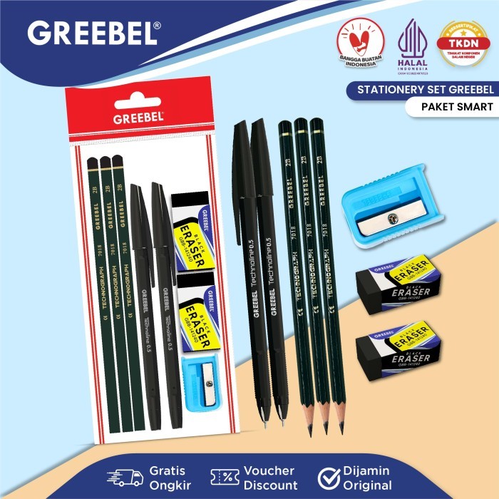 

MURAH MERIAH GREEBEL (Stationery Set Smart )/Stationary/Paket Alat Tulis Set