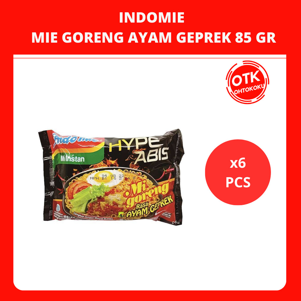 

Indomie Mi Instan Goreng Ayam Geprek 85 gr x 6 pcs