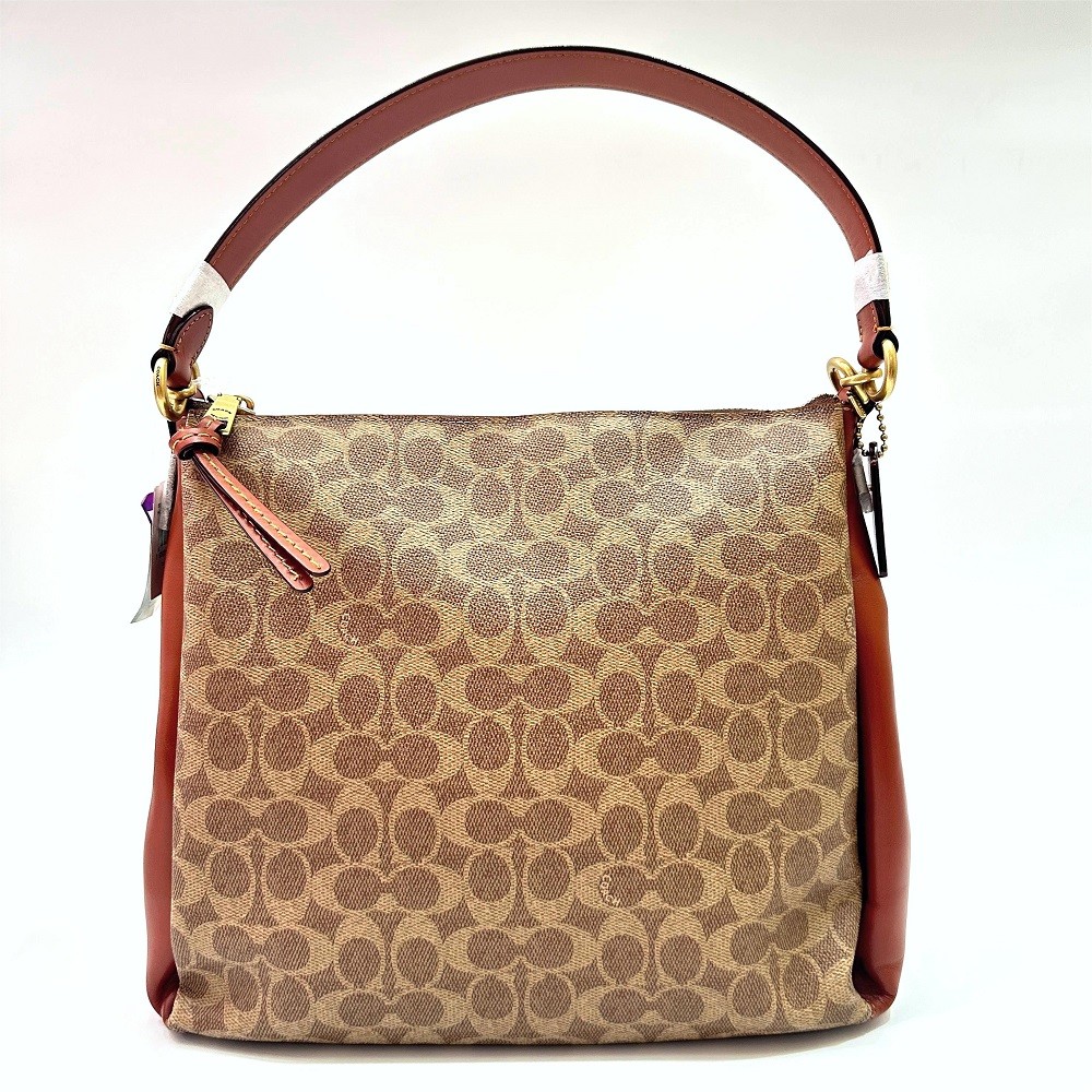 Coach Shay Medium Hobo in Signature Tan Rust