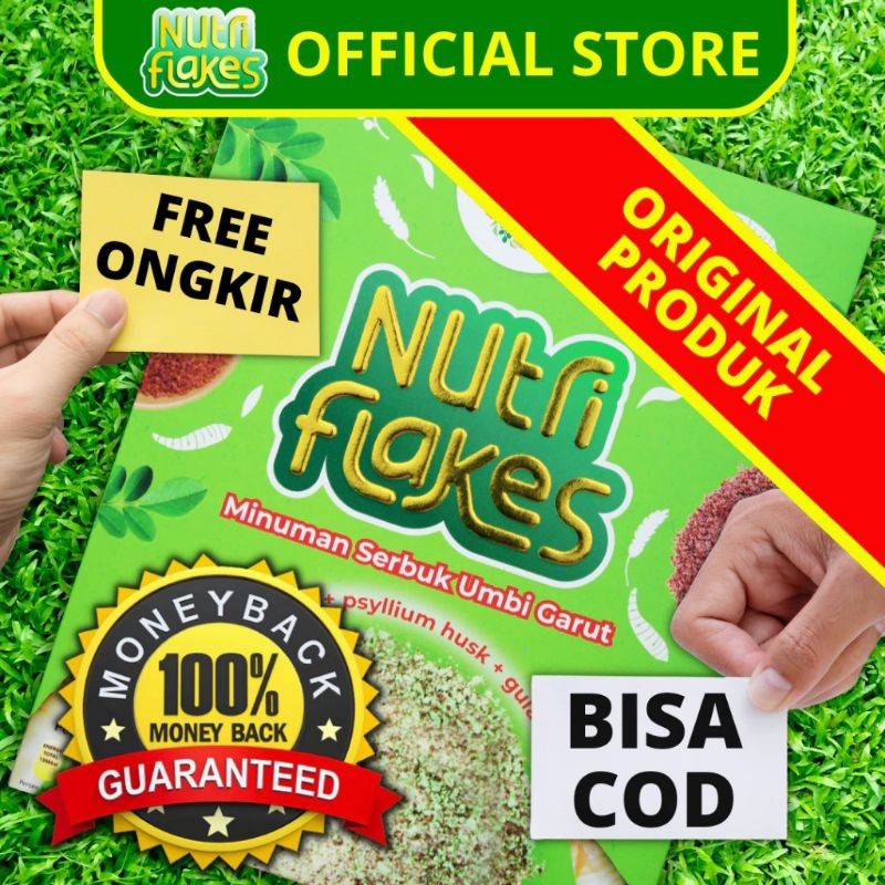 

Nutriflakes Official Store Sereal Obat Asam Lambung Umbi Garut Daun Kelor Original