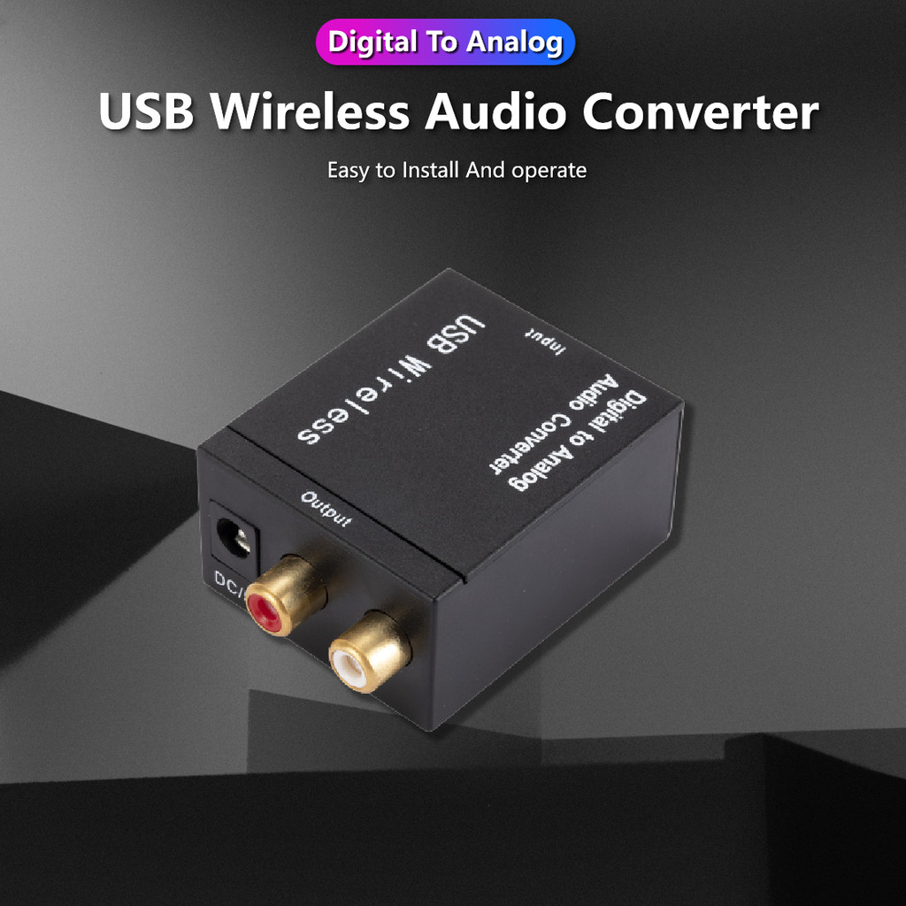 Optical Coaxial Toslink Digital to Analog Audio Decoder Stereo DAC Home Theater Coaxial Toslink Audi
