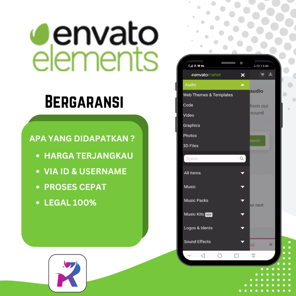 Envato Elements Premium 1 Tahun Murah Bergaransi