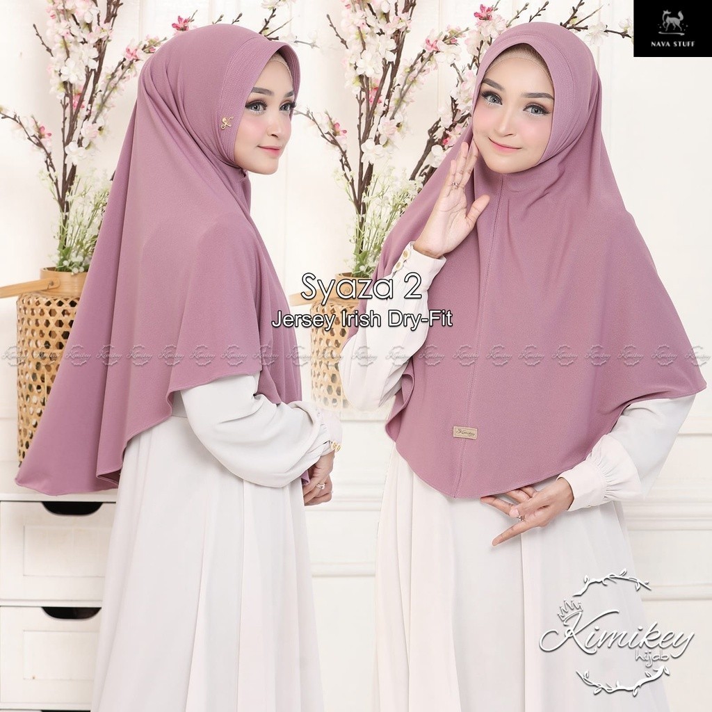 HIJAB INSTAN JUMBO BY KIMIKEY HIJAB ORI MENUTUP DADA - SYAZA