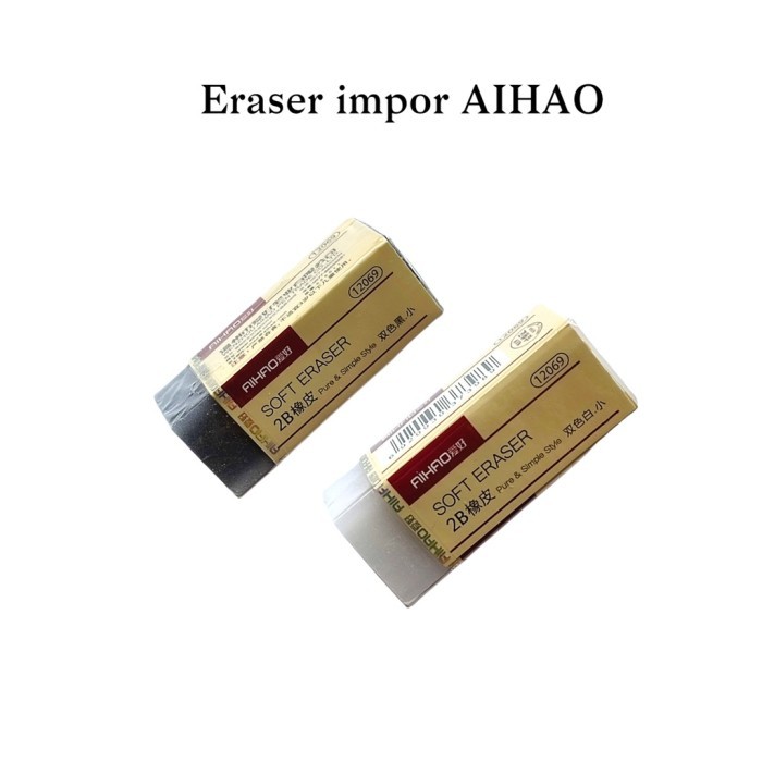 

Eraser / Penghapus Impor AIHAO SOFT ERASER 12069 – Satuan