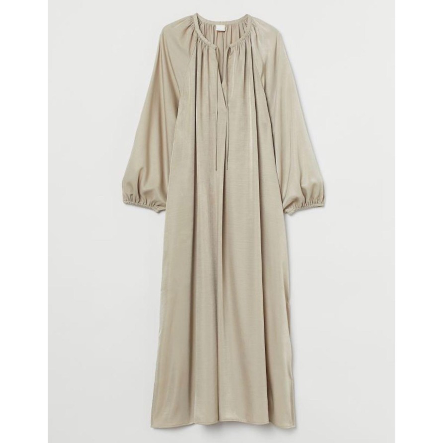 Bambee/Baju Muslim Style Keren /KEYNES MAXI Bahan Katun Linen Baju Fashion Wanita Gamis Muslim