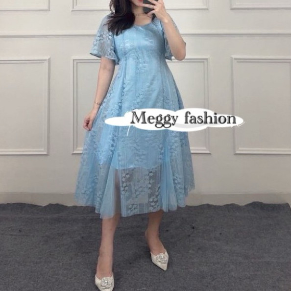 ABELZ.ID REAL PIC - DRESS TIARA MALIKA OUTFIT TERBARU TAHUN 2024 / MIDI DRESS KOREAN LOOK 3UKURAN M 