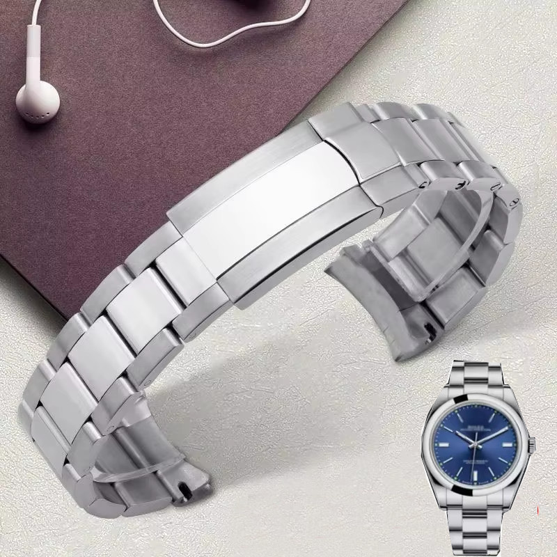 Solid Stainless Steel Men Watch Band For Rolex Oyster Perpetual Datejust DAYTONA SUBMARINER Luxury B