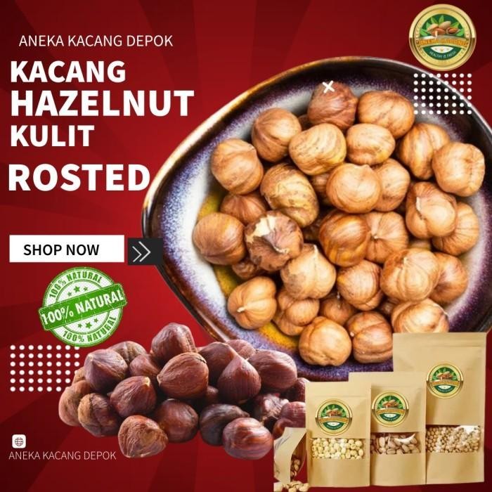 

Kacang Hazelnut Panggang / Hazelnut Roasted Cemilan Sehat untuk Diet Keto 250gr