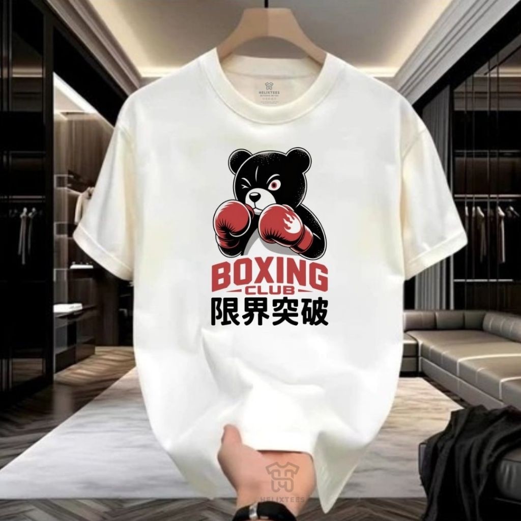 Baju Kaos Distro Cotton Boxing 20S - Nyaman & Lembut Cewek-Cowok Unisex Original Premium