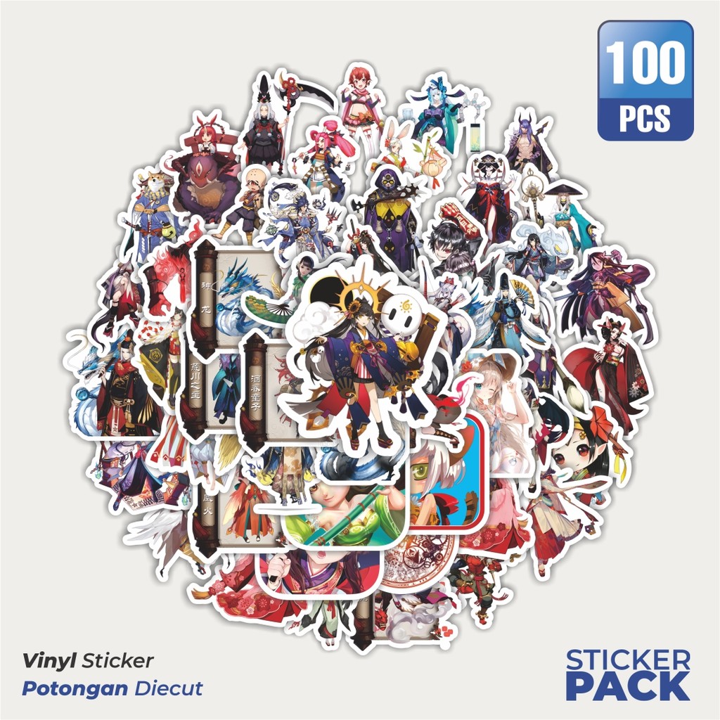 

Stiker Vinyl Stiker Anime Onmyōdō (Ilmu Sihir Jepang) Waterproof Aesthetic- Untuk Laptop, Motor, dan Helm - Paper Stationery Pack