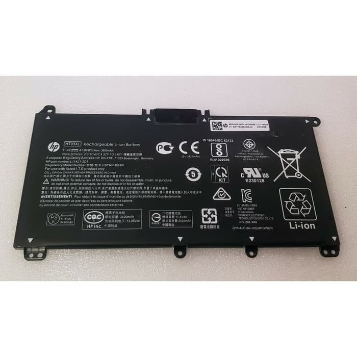 Baterai Laptop Hp 14s-cf2034TX 14s-cf2508TU 14s-cf1051TU model -HT03XL