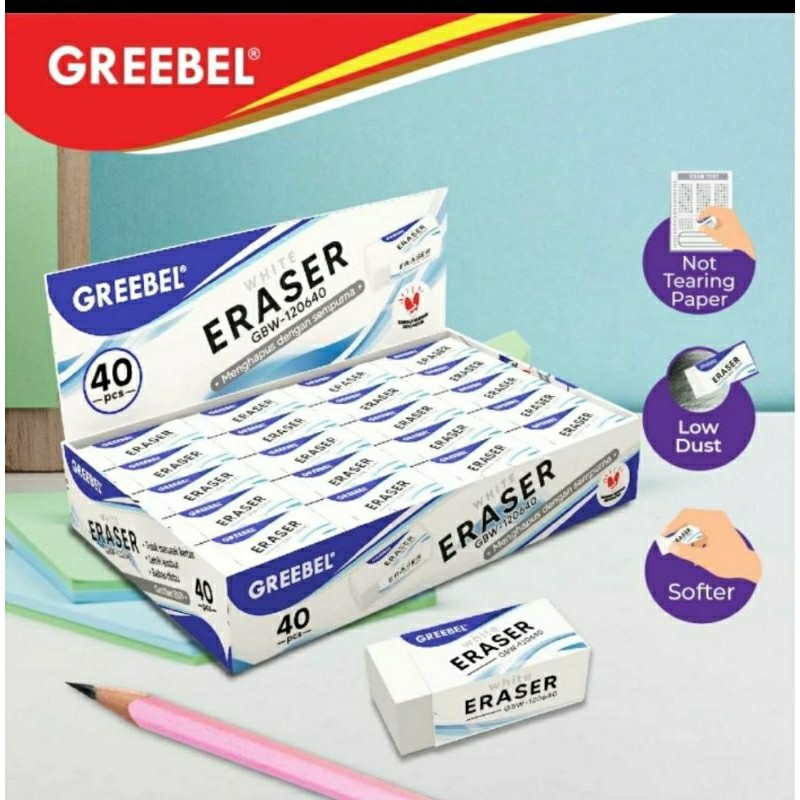 

Greebel Penghapus Eraser Pensil