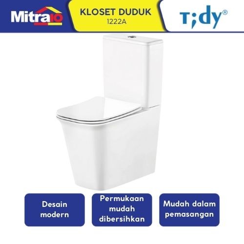Kloset Duduk Tidy Figo 1222A Two Piece Putih - Closet