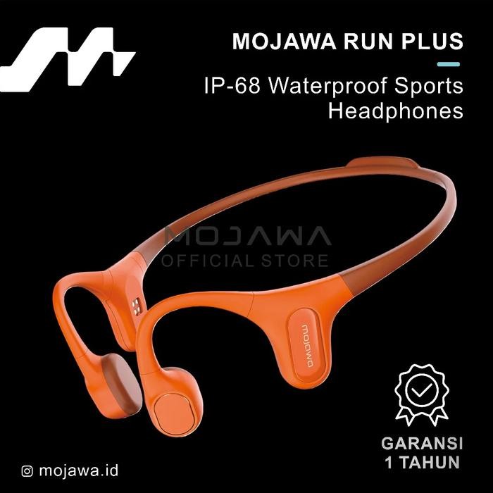 MALAKA Mojawa Run Plus - IP68 Waterproof Sports Headphones - Orange
