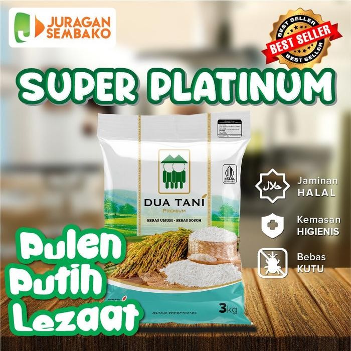 

Beras Dua Tani Premium Super Platinum 3kg