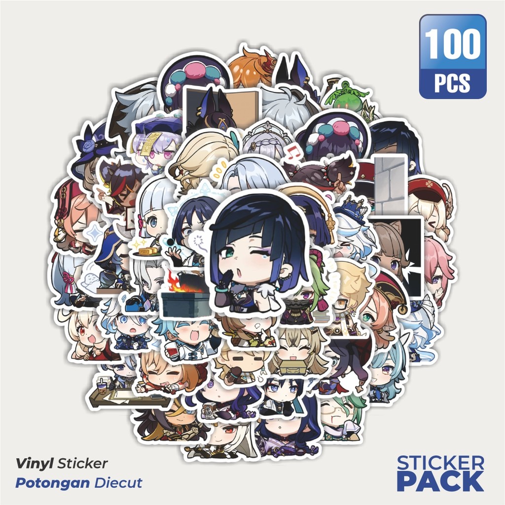 

Stiker Vinyl Stiker Anime Ghensin Impact Versi 3 Waterproof Aesthetic- Untuk Laptop, Motor, dan Helm - Paper Stationery Pack