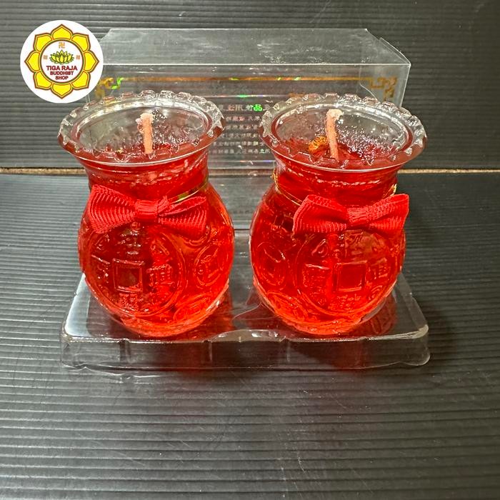 READY Lilin Jelly Merah Nanas