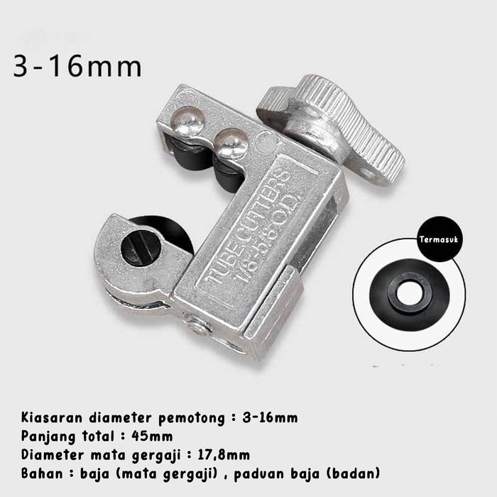 

Cutter Pipa Mini Tube Cutter alat pemotong pipa tembaga ac kulkas besi pipe kecil - pemotong pipa Sale