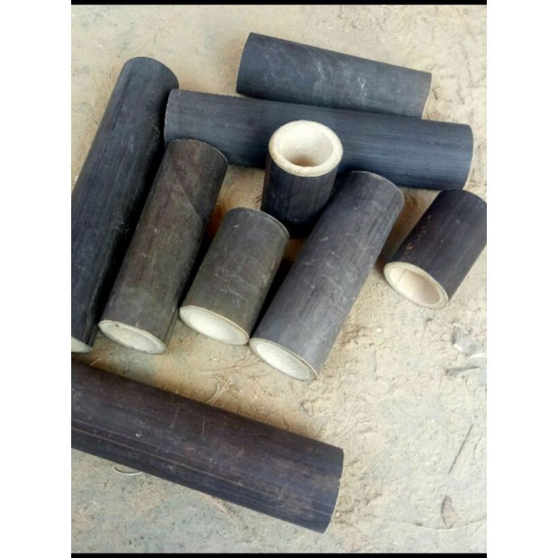 Bambu hitam - Bambu wulung- potongan tanpa ruas Saung_herbalco