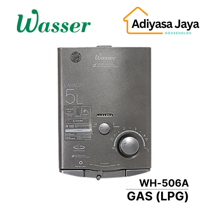 

Gas Water Heater WH-506A LPG (Wasser) / Pemanas Air Gas / Elpiji