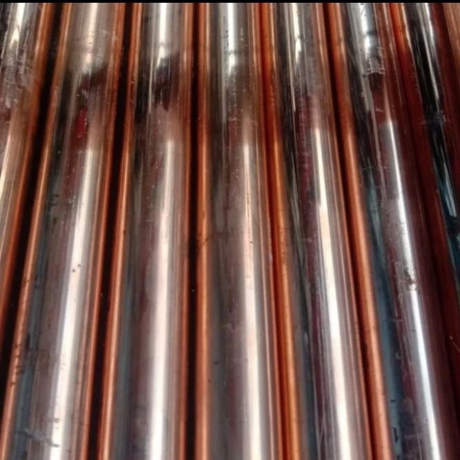 Tembaga batangan diameter 10 mm x panjang 50 cm