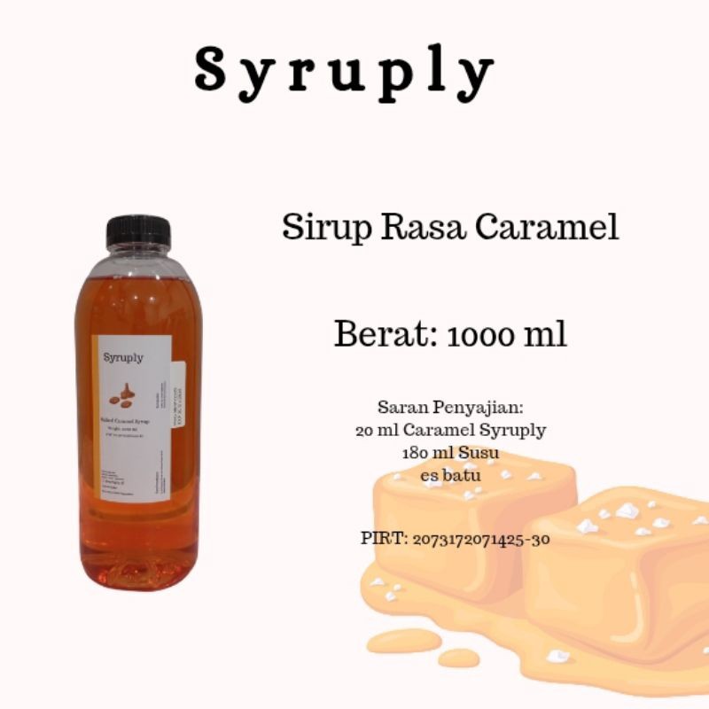

Syruply Salted Caramel 1000 ml - Sirup Rasa Karamel