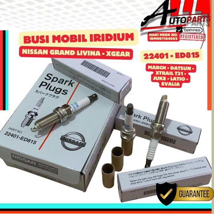 Busi Iridium Mobil Nissan Grand Livina Juke Datsun Xtrail T31 March
