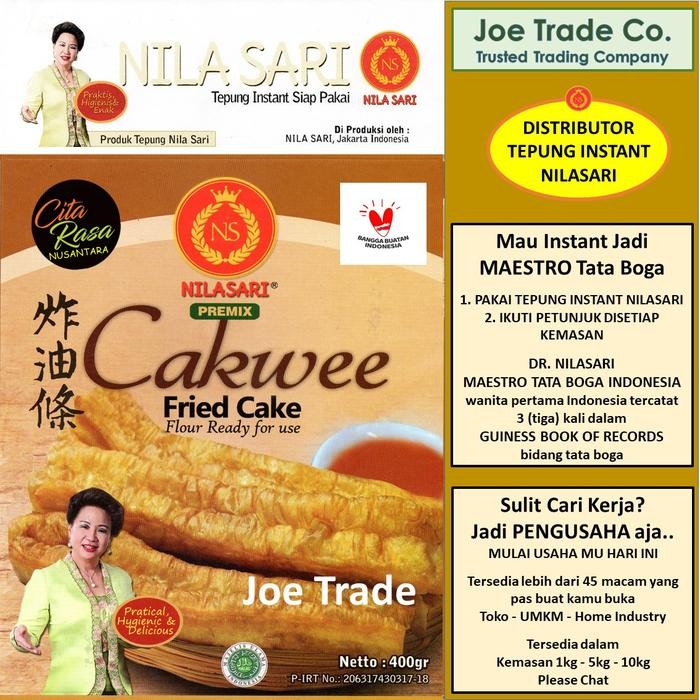

Tepung Cakwe 400 gr Tepung Instant Premix Cakwee Nilasari