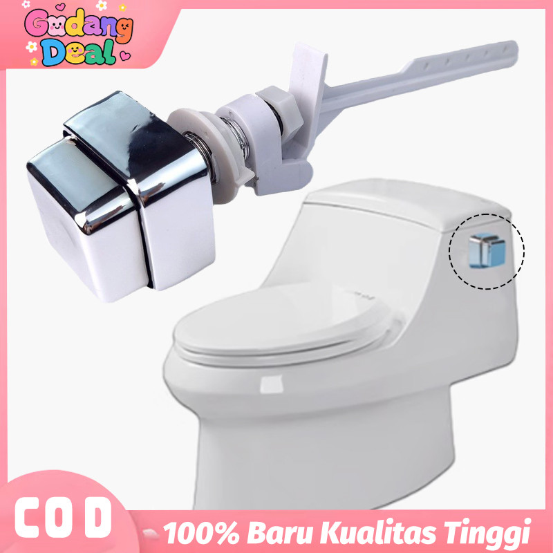 Aksesoris Kloset Tombol Samping Universal Pencetan Flush Duduk Toilet