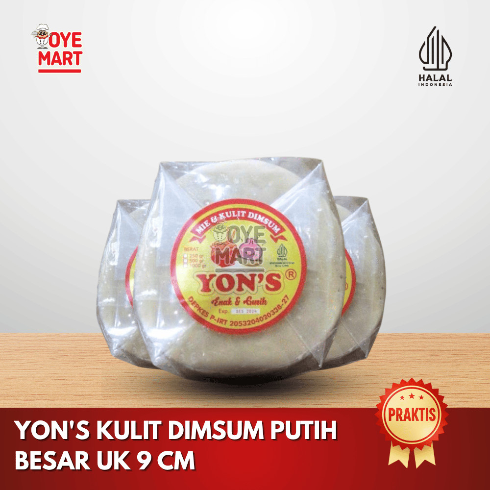 

YON'S KULIT DIMSUM PUTIH BESAR UKURAN 9 CM