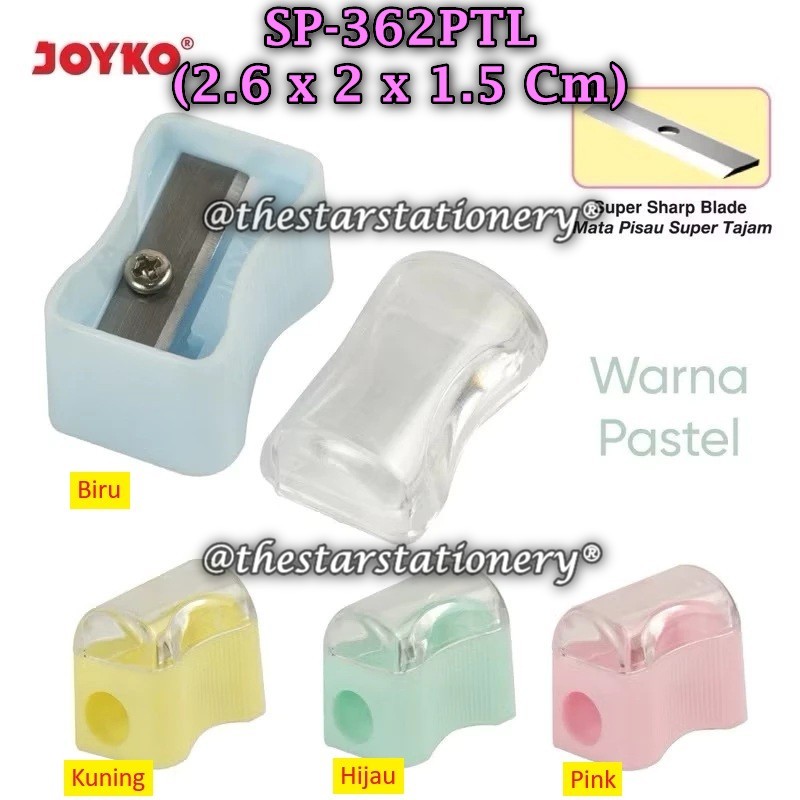 

(1 Biji) Rautan Tabung JOYKO SP-362PTL BISA PILIH MOTIF / Serutan Sharpener Joyko SP-362PTL (1 Biji)