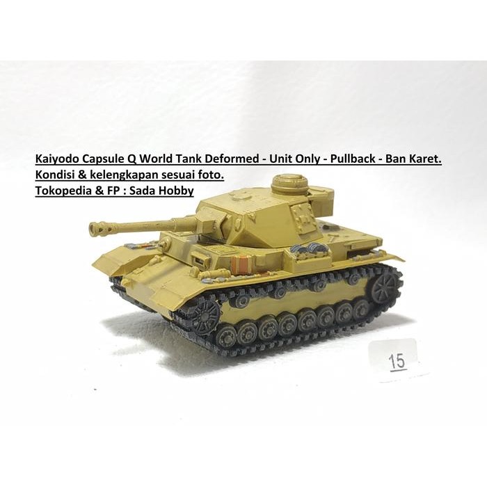 TS08 Kaiyodo Capsule Q Panzer IV German Tank Pullback Unit Only 2ND
