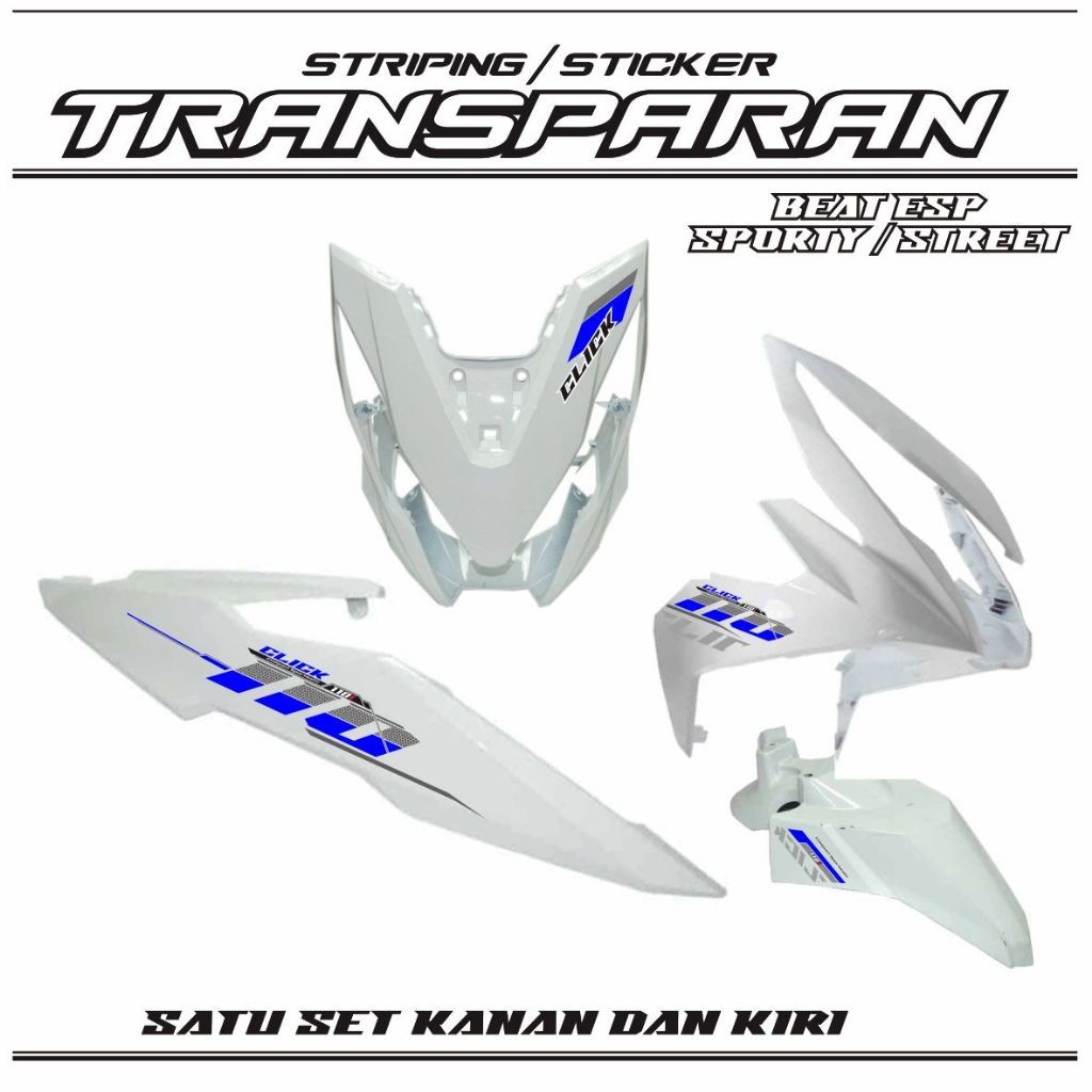 LIS SIMPLE STRIPING TRANSPARAN UV MOTOR BEAT ESP / STIKER BEAT STREET / VARIASI STIKER