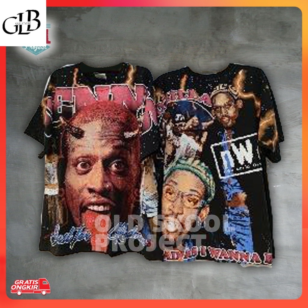 Kaos Terkini / KAOS AOP OVP ALL OVER PRINT BOOTLEG BAND FADED BELEL GIANT TULTEX BROCKUM CARTOON NET