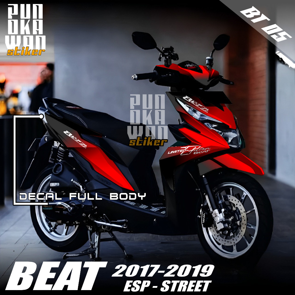 Stiker Motor Beat Full Body Custom – Tampilan Keren dan Eksklusif