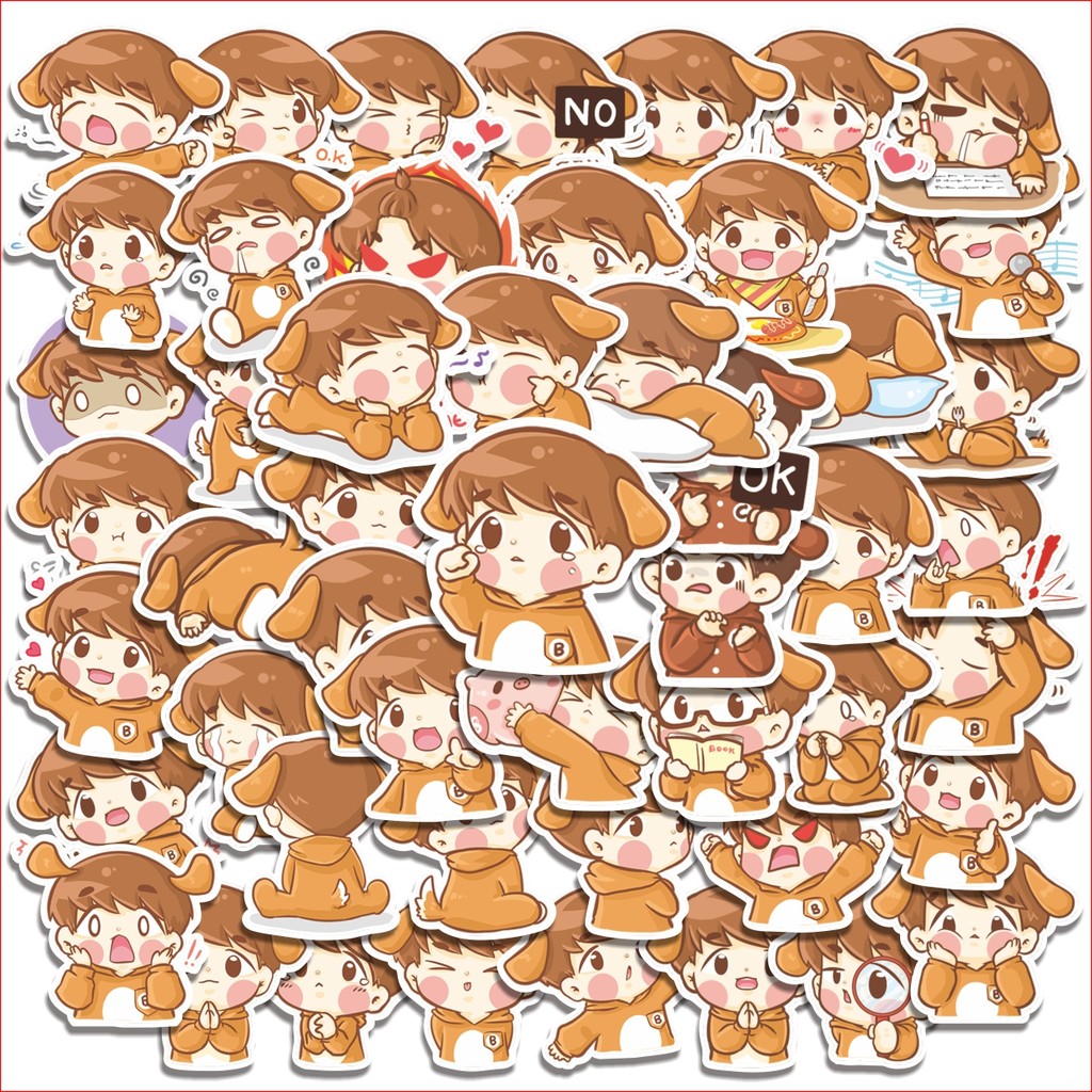 

COD 50 Pcs Stiker Cute Baby B Lucu Anti Air Untuk Dekorasi Notebook Sepeda Skateboard Handphone DIY