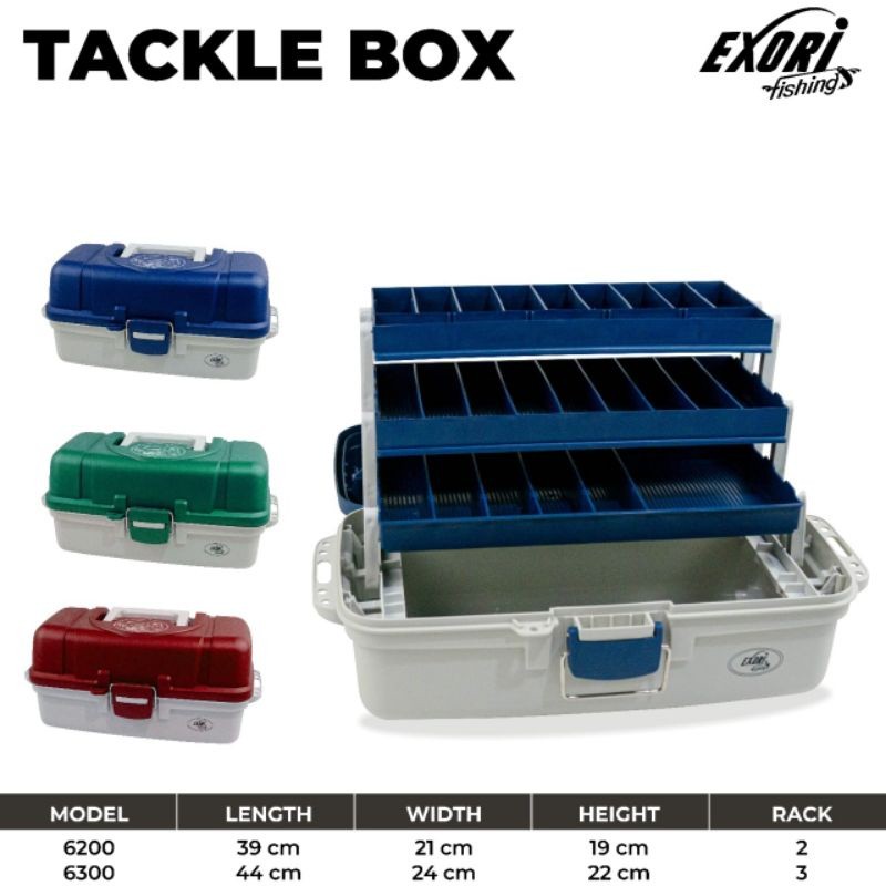 KOTAK PANCING EXORI 6300 || BOX PANCING 6300 || TACKLE BOX EXORI 6300