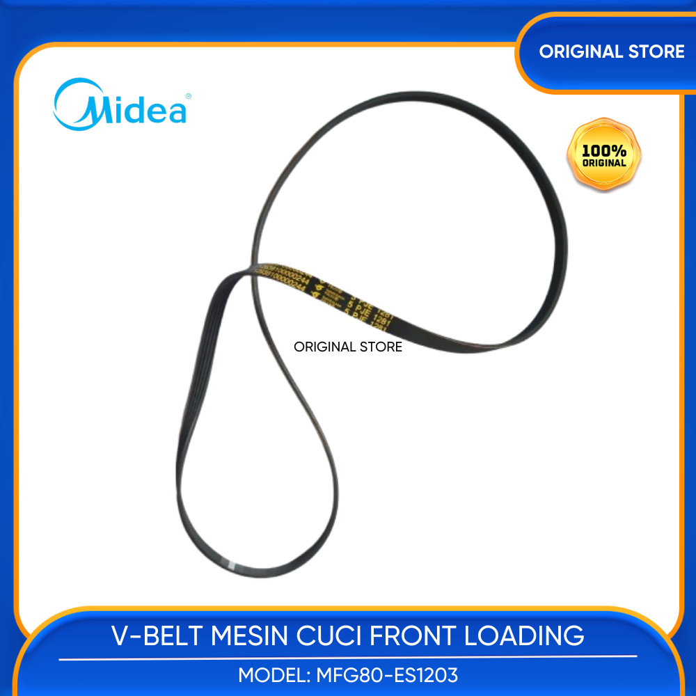 BELTING V-BELT MESIN CUCI FRONTLOADING MIDEA MFG80 ES1203 MFG80-ES1203