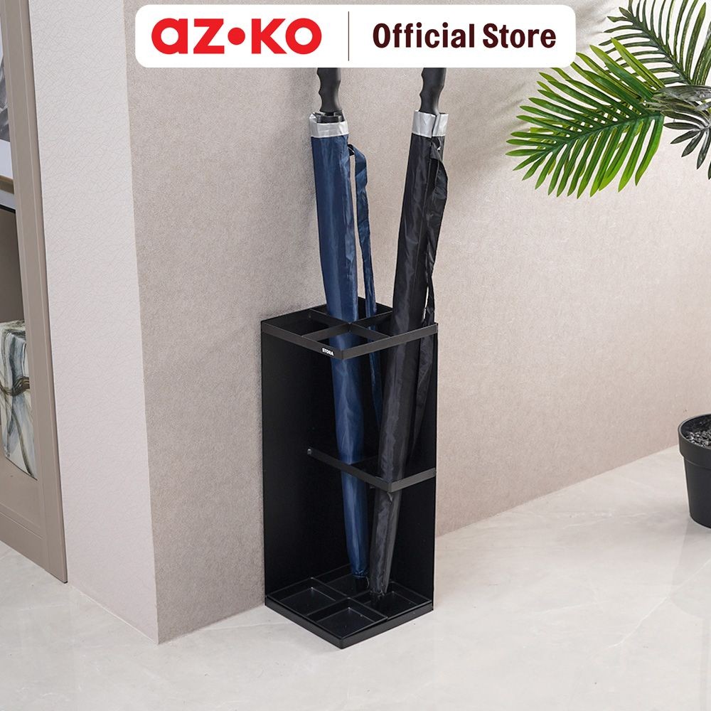 AZKO Stora 20x20x50 cm Tempat Payung - Hitam Stand Hanger Gantungan Baju Berdiri Clothes Organizer S