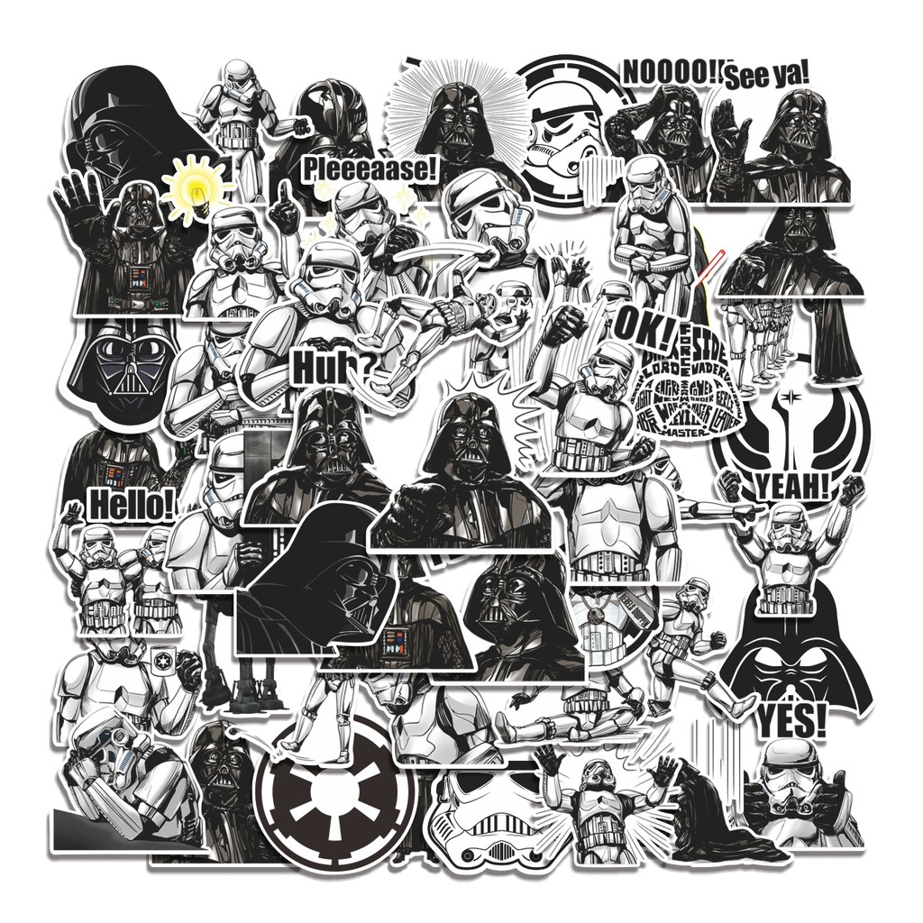 

COD 50 Pcs Stiker Imperial Officer Star Wars Lucu Anti Air Untuk Dekorasi Notebook Sepeda Skateboard Handphone DIY