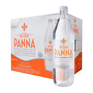 Acqua Panna Natural Mineral Water 1000ml PET Plastik [ Dus isi 12 Botol ]