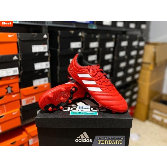 rekomendasi sepatu bola untuk kaki lebar Sepatu Bola Adidas Copa 20.3 FG Active Red G28551 Original 